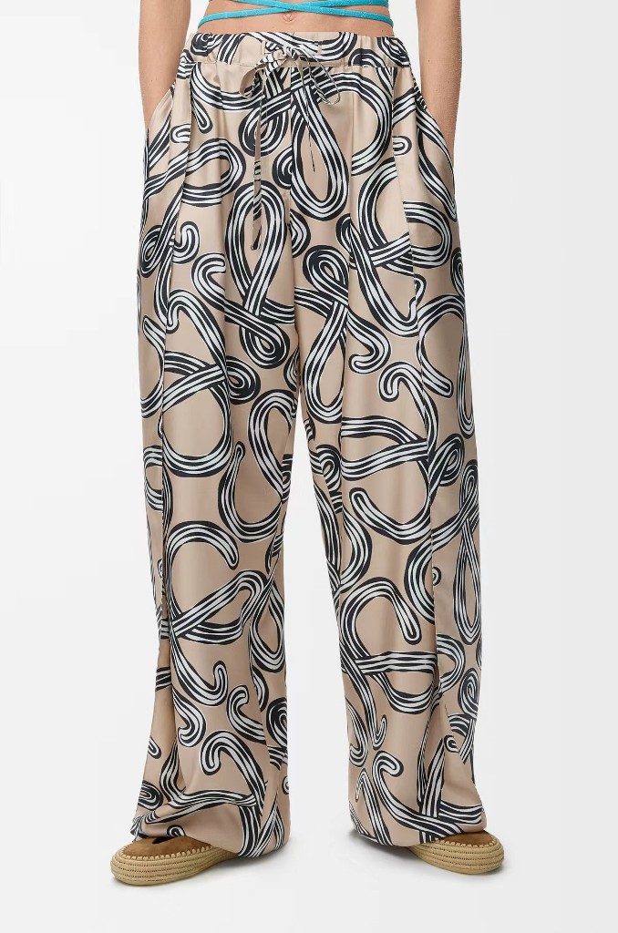 LOEWE Elasticated Trousers in Silk(w)-A