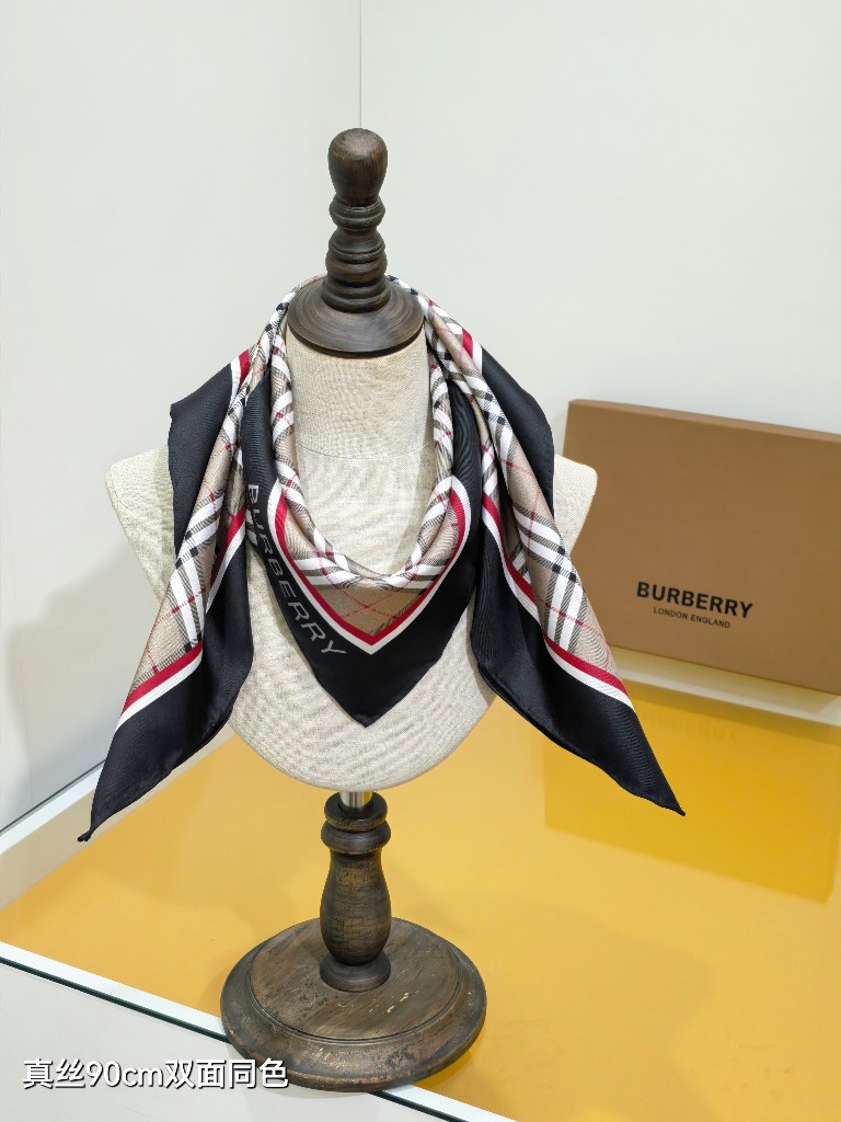 Bueberry Double-Sided Silk Scarf-016