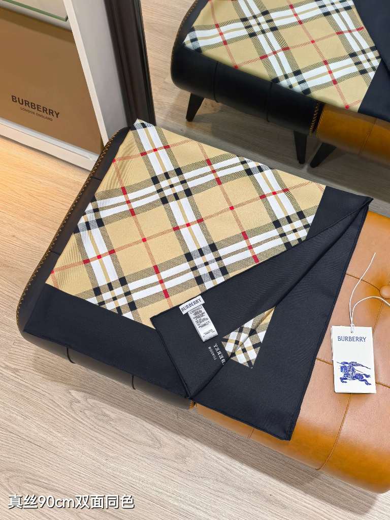 Bueberry Double-Sided Silk Scarf-012