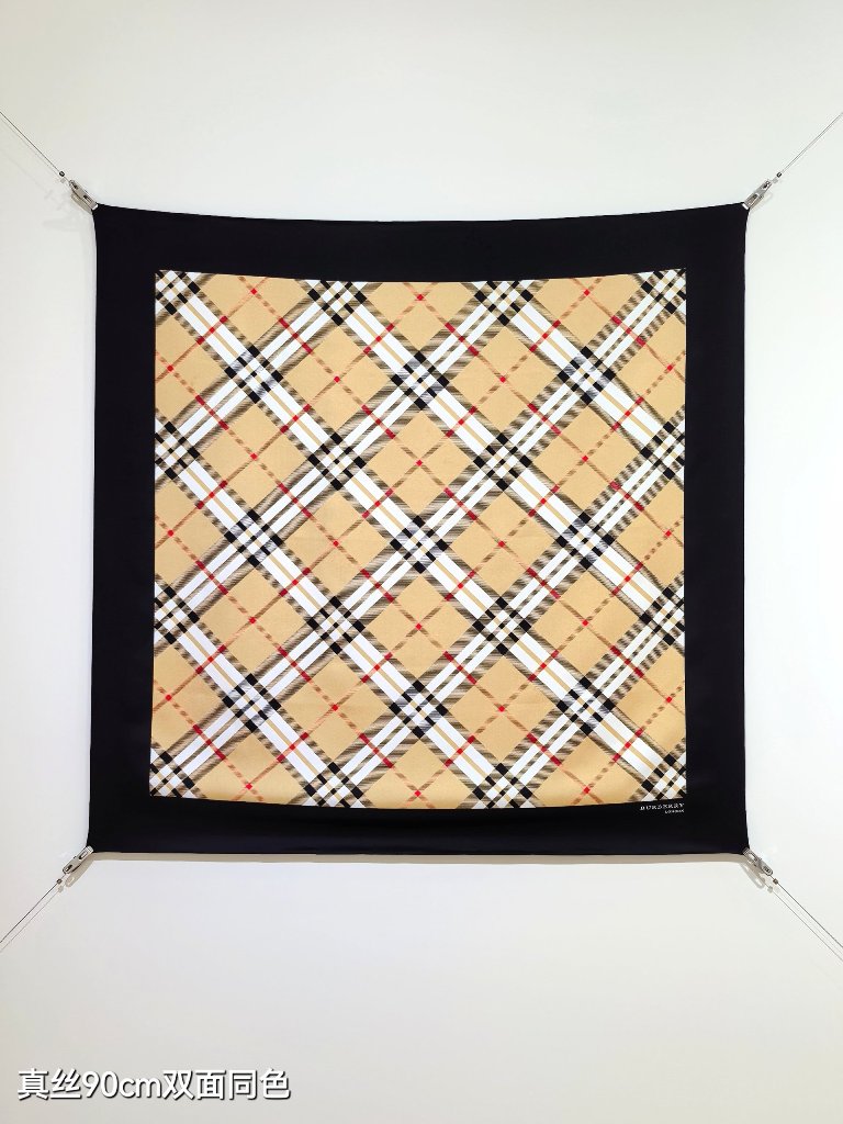 Bueberry Double-Sided Silk Scarf-011
