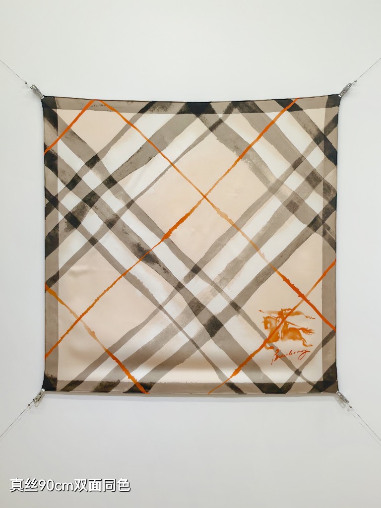 Bueberry Double-Sided Silk Scarf-008