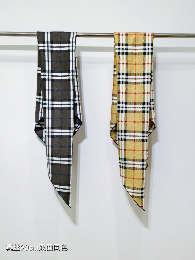 Bueberry Double-Sided Silk Scarf-007