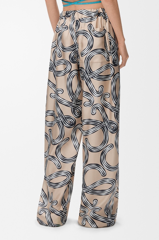 LOEWE Elasticated Trousers in Silk(w)-A