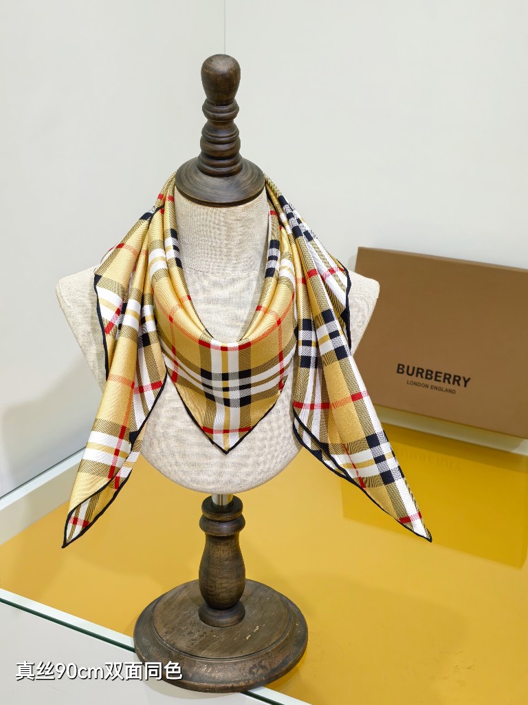 Bueberry Double-Sided Silk Scarf-002