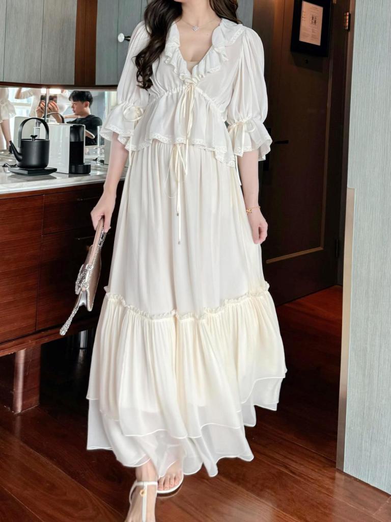 Chloé Top and Long Skirt Set-A