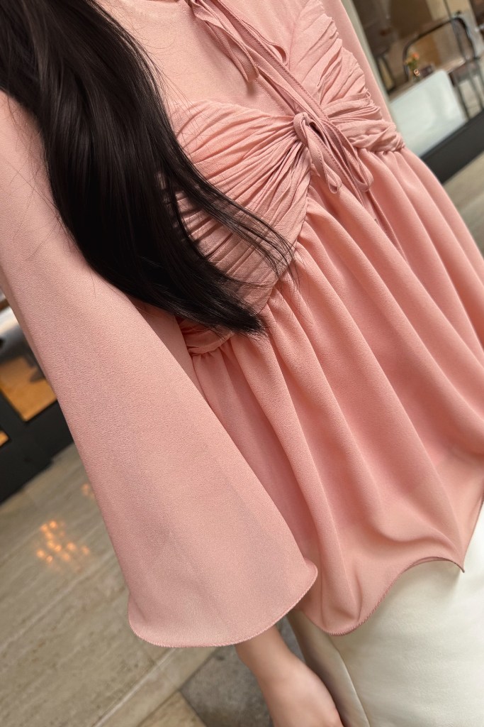Chloé Top in Silk & Polyester-B