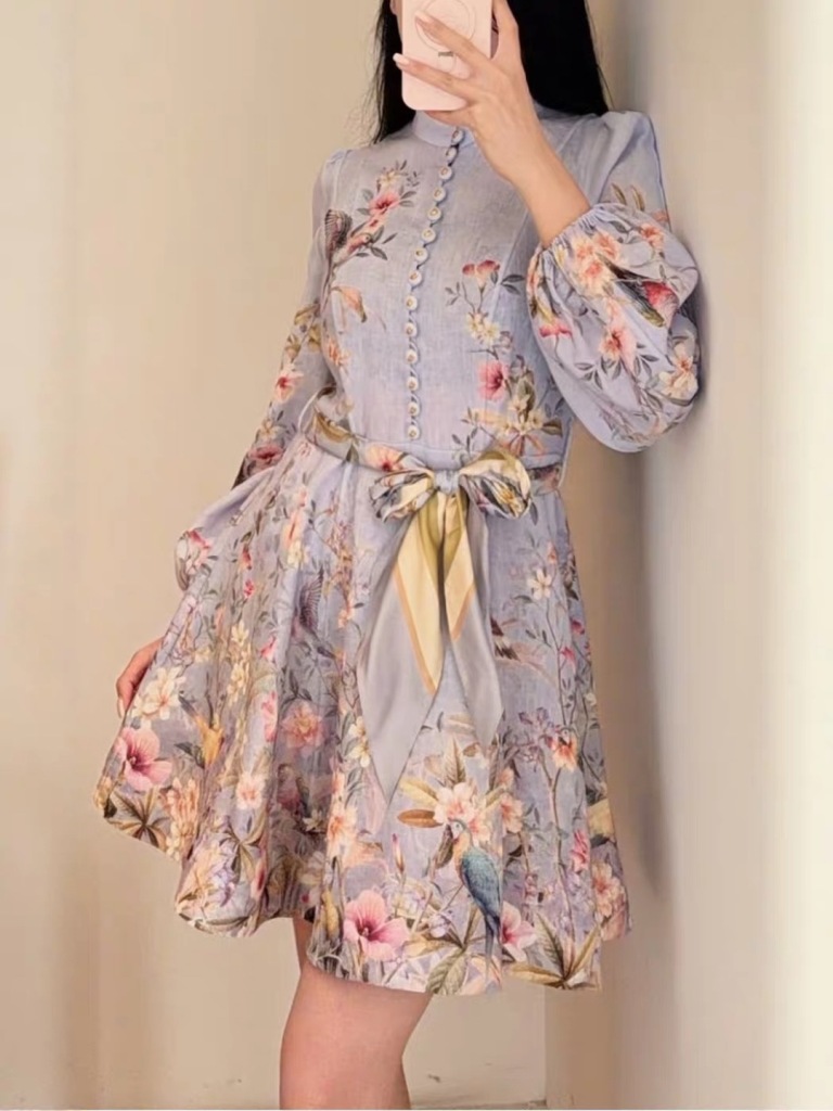 Rebellion Button Mini Dress-H