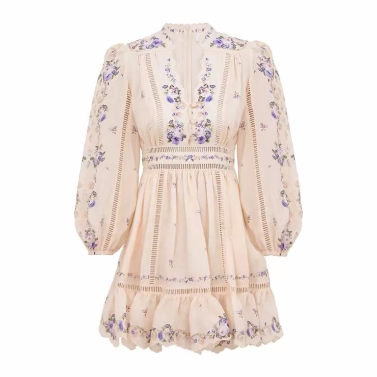 Patience Plunge Mini Dress-D