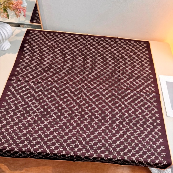 Celine Single-Sided Silk Scarf-004