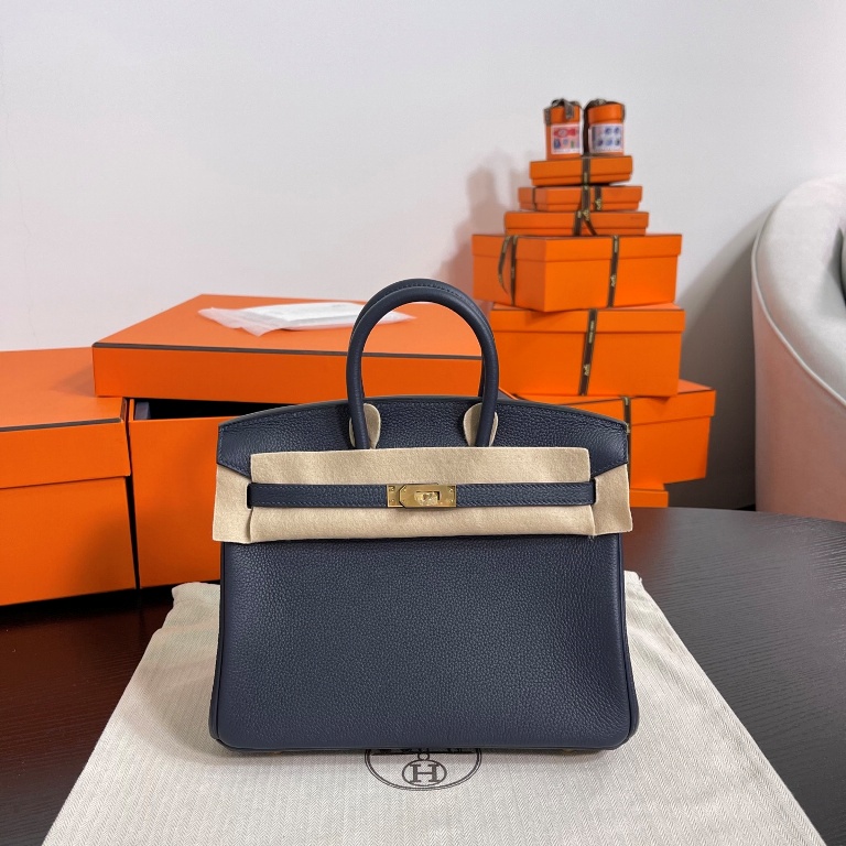 Birkin 25 in Blue Nuit Togo Leather-010