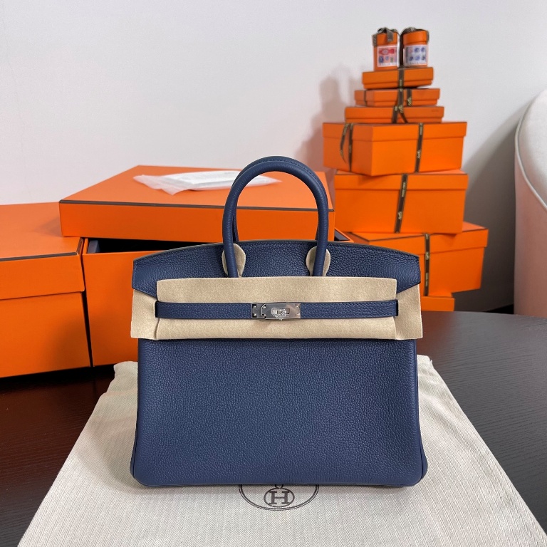 Birkin 25 in Blue Saphir Togo Leather-007