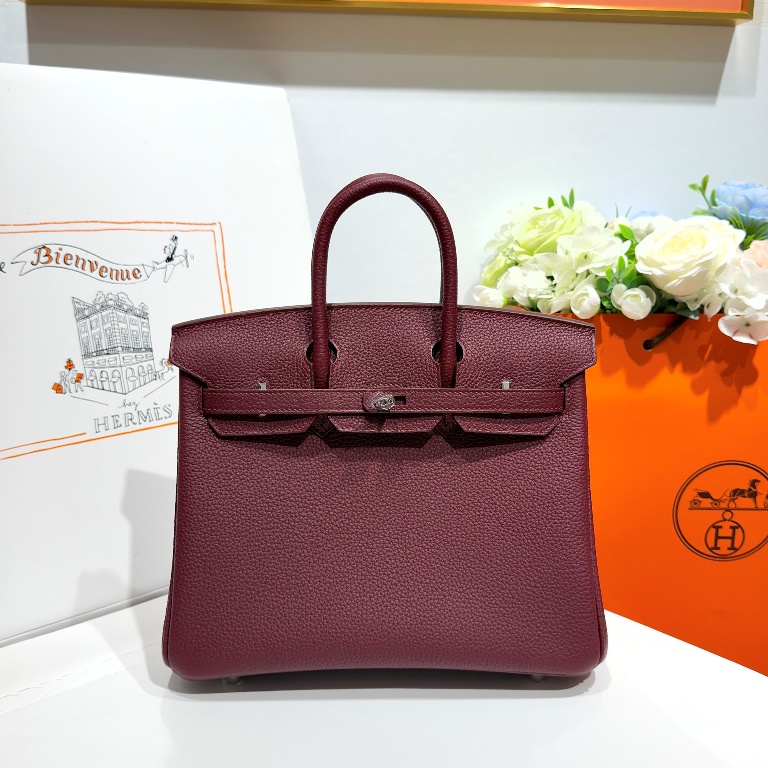 Birkin 25 in Bordeaux Togo Leather-017