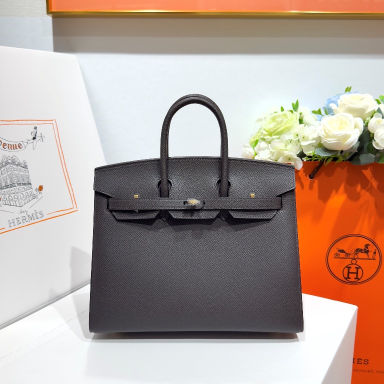 Birkin 25 in Cafe Epsom Leather-016