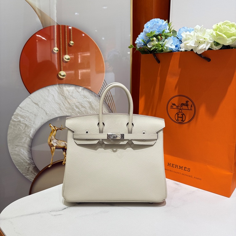 Birkin 25 in Craie Togo Leather-024