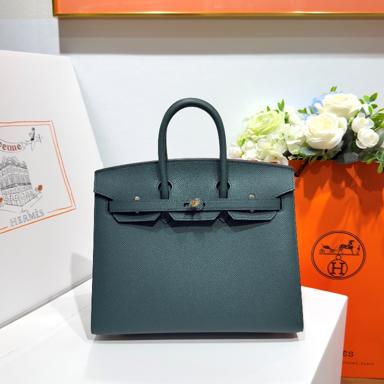Birkin 25 in Forest Green Epsom Leather-007