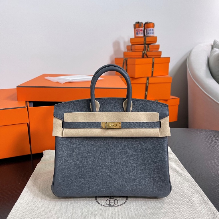 Birkin 25 in Gris Misty Togo Leather-005