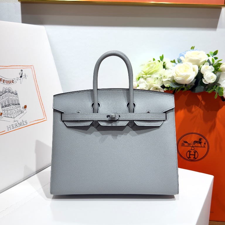 Birkin 25 in Gris Mouett Epsom Leather-005