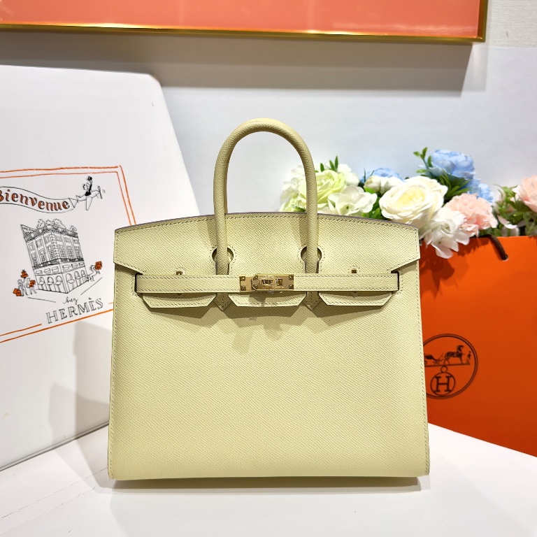 Birkin 25 in Milton Yellow Epsom Leather-011