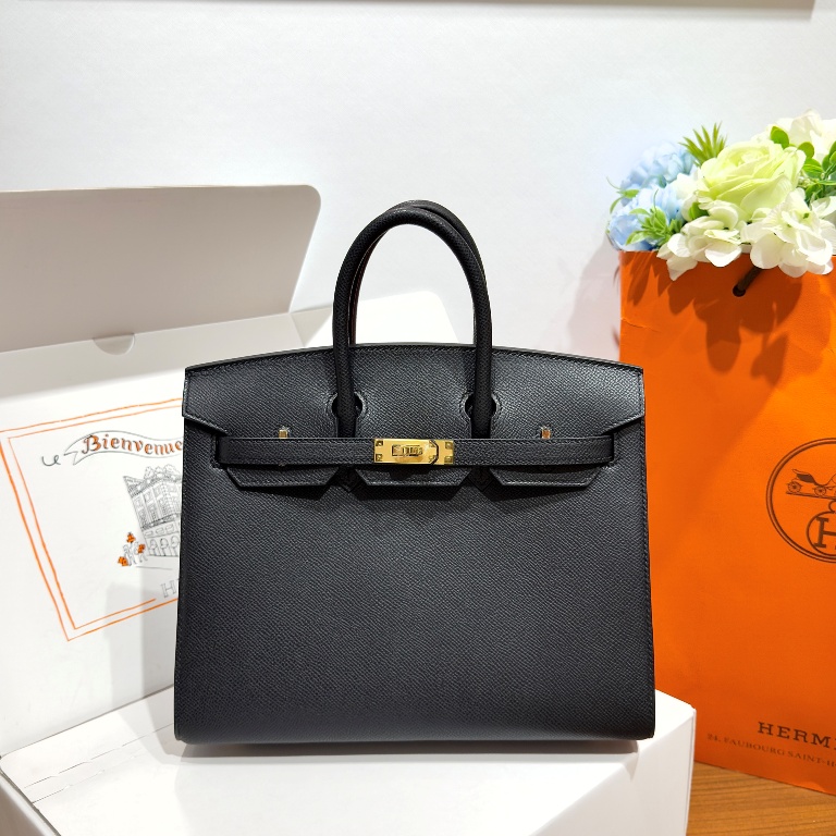 Birkin 25 in Noir Epsom Leather-012