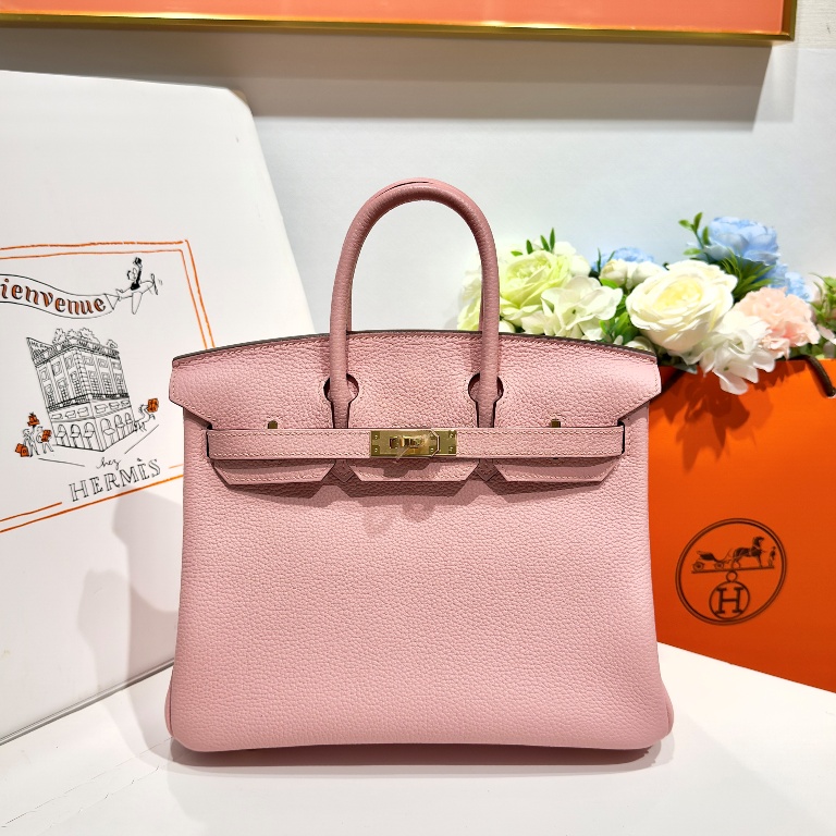 Birkin 25 in Rose Sakura Togo Leather-033