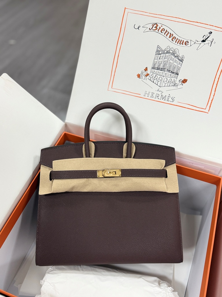 Birkin 25 in Rouge Sellier Epsom Leather-017