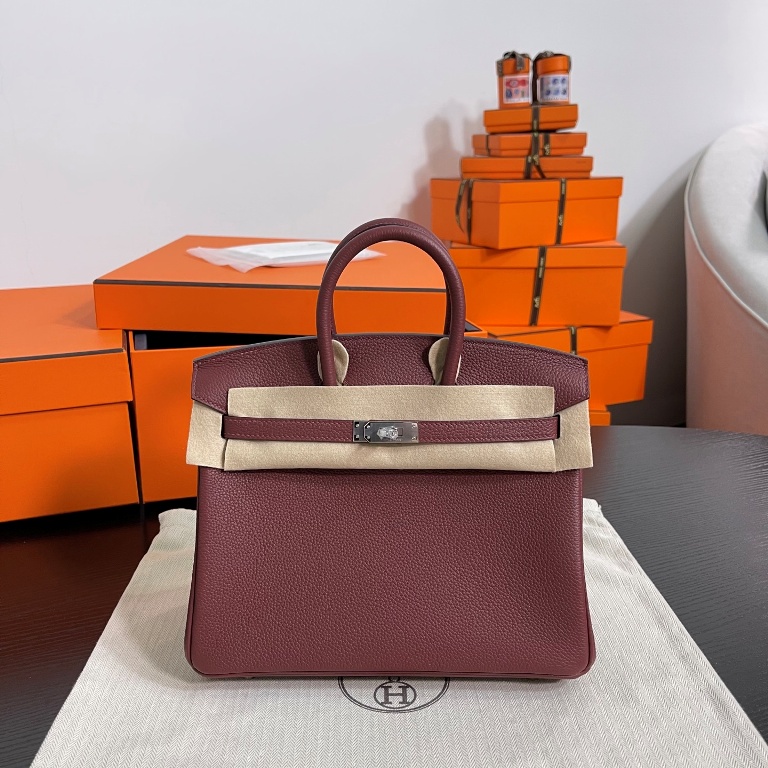 Birkin 25 in Rouge Togo Leather-001
