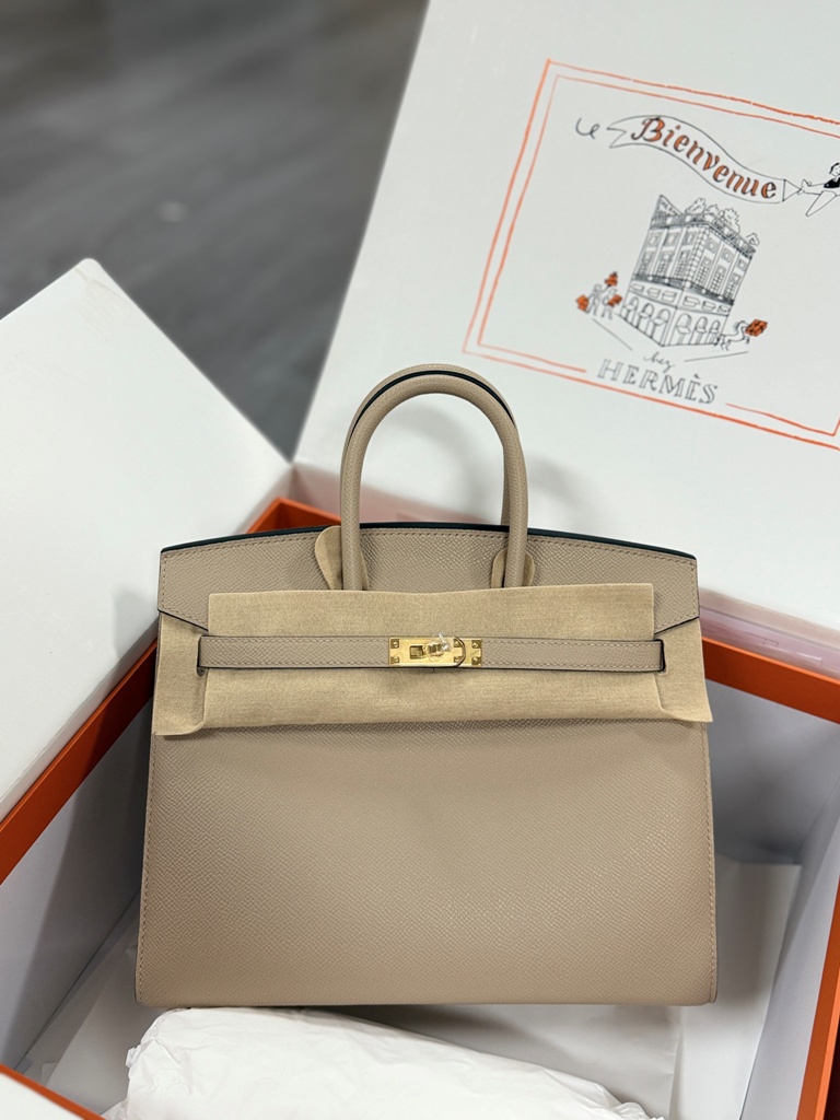 Birkin 25 in Trench Epsom Leather-008