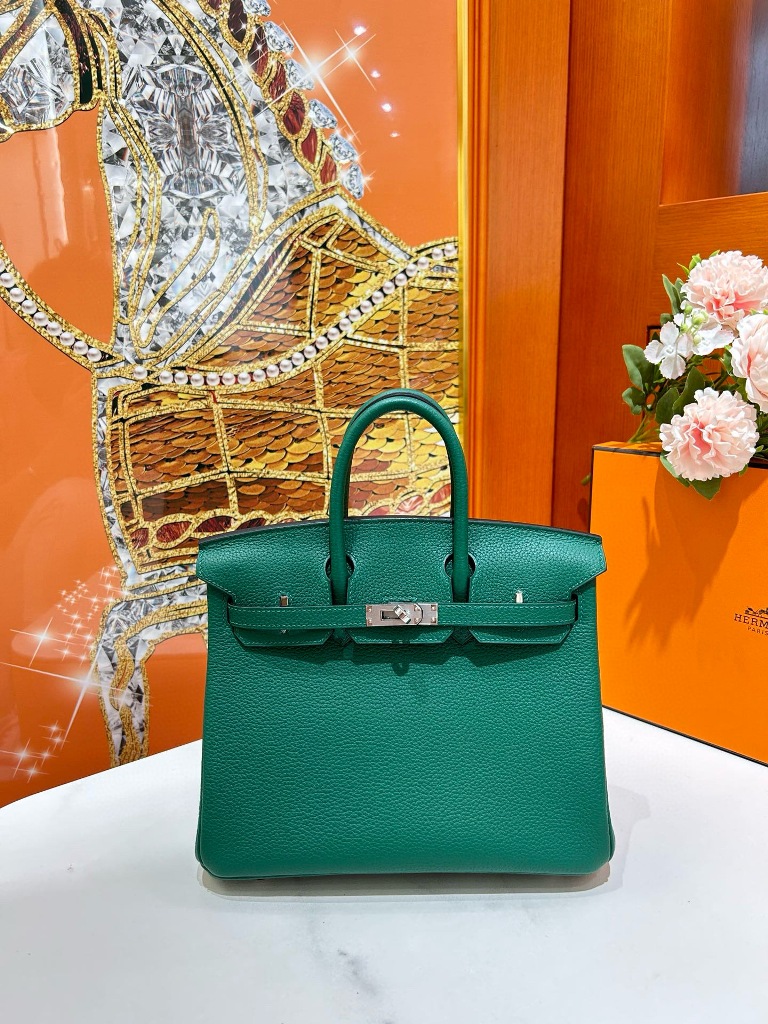 Birkin 25 in Velvet Green Togo Leather-026