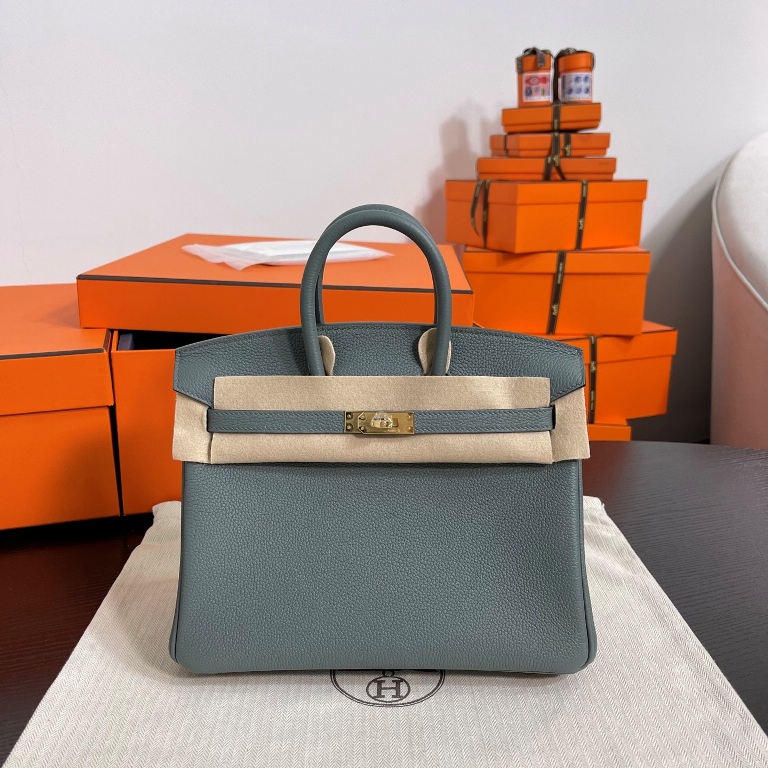 Birkin 25 in Vert Amande Togo Leather-008