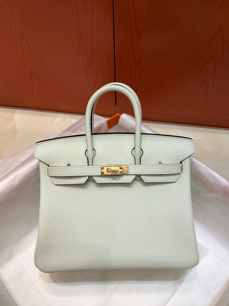 Birkin 25 in Vert Fizz Togo Leather-013