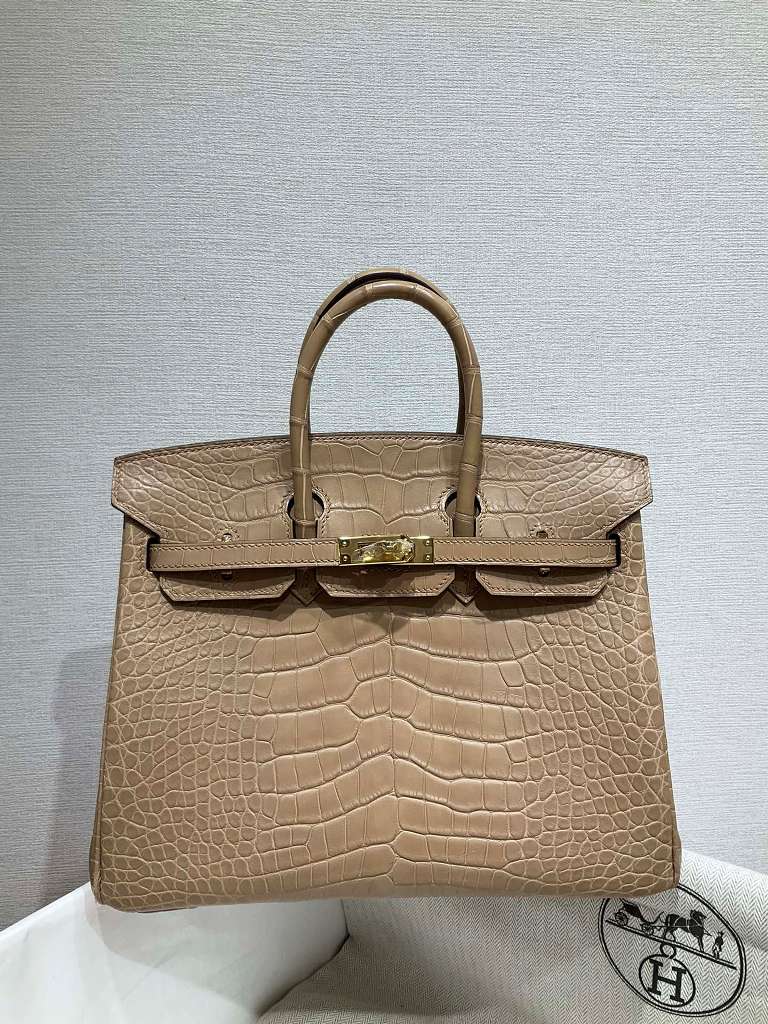 Birkin 25cm-Matte Crocodile Leather(OM Chai)-002