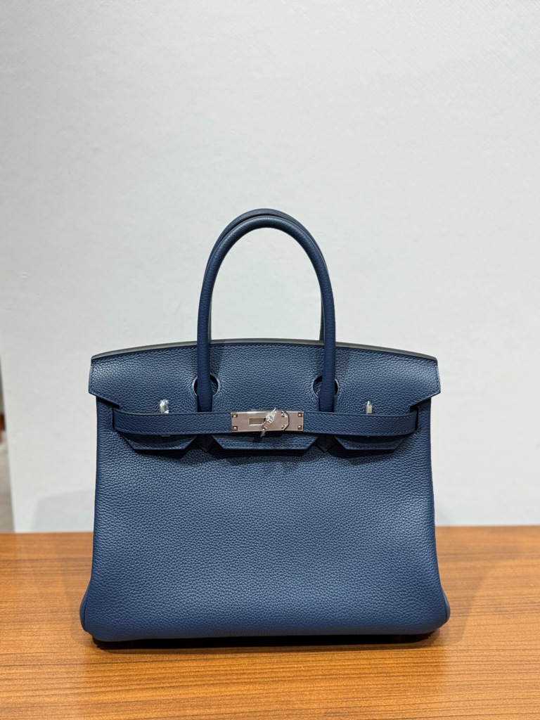 Birkin 30 in Deep Blue Togo Leather-011