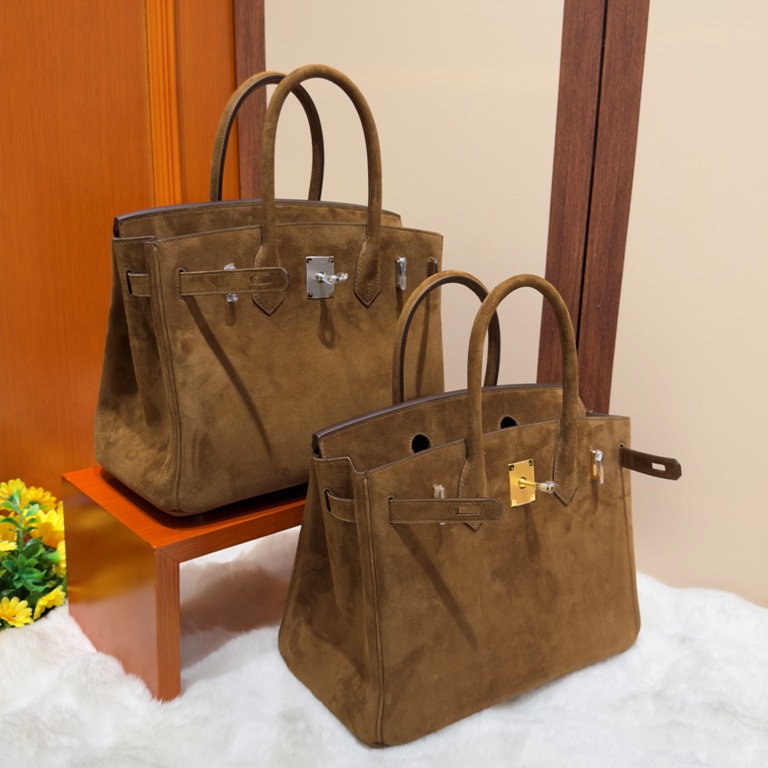 Birkin 30 in Ficelle Doblis Suede-003