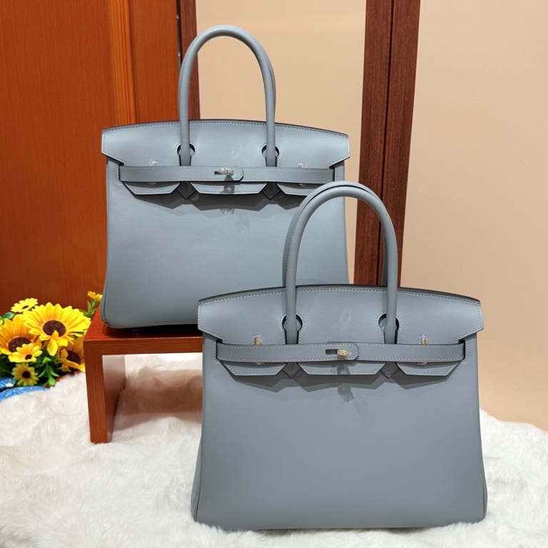 Birkin 30 in Gris Pantin Swift Leather-002