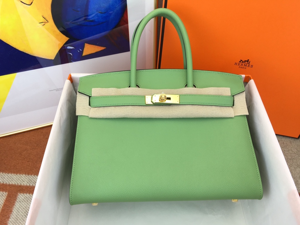 Birkin 30 in Vert Criquer Epsom Leather-001