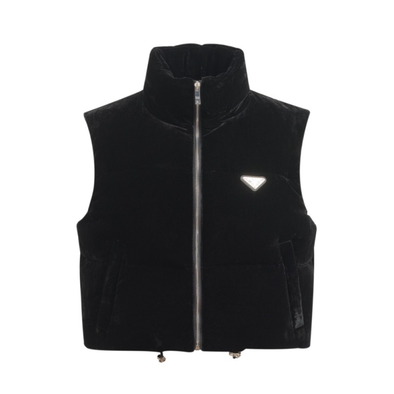 Prada Velvet Down Vest(w)-A