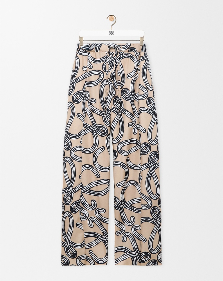LOEWE Elasticated Trousers in Silk(w)-A