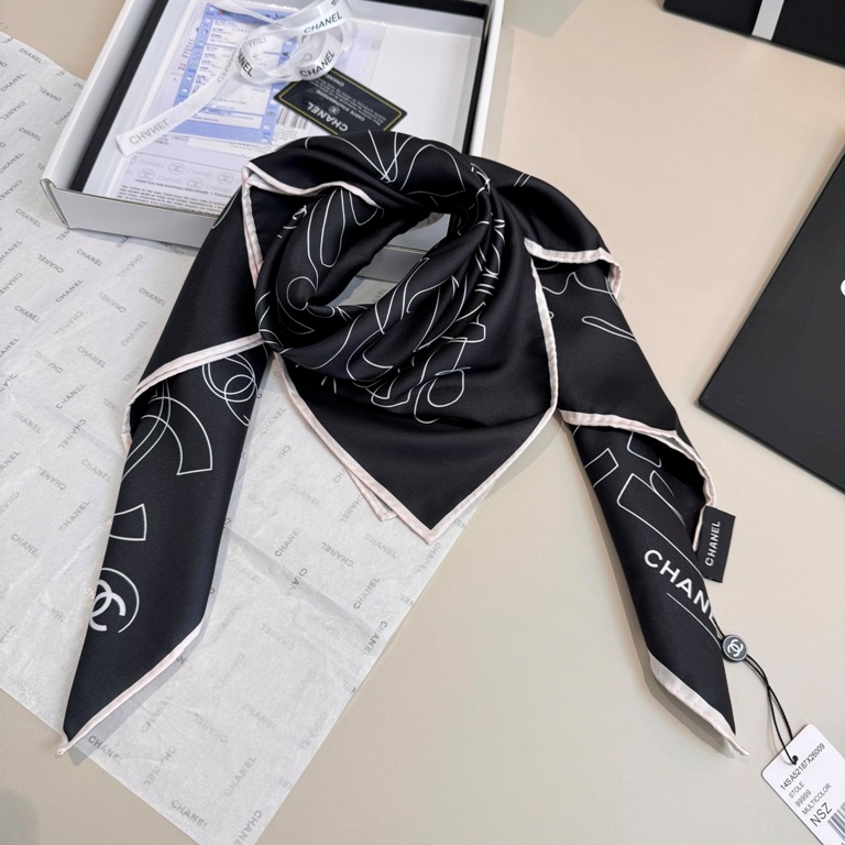 Chanel Single-Sided Silk Scarf-123