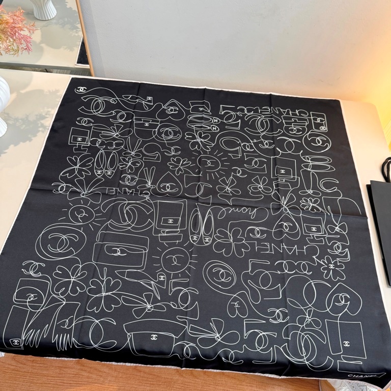 Chanel Single-Sided Silk Scarf-121