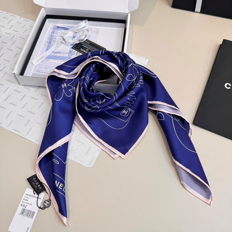 Chanel Single-Sided Silk Scarf-116