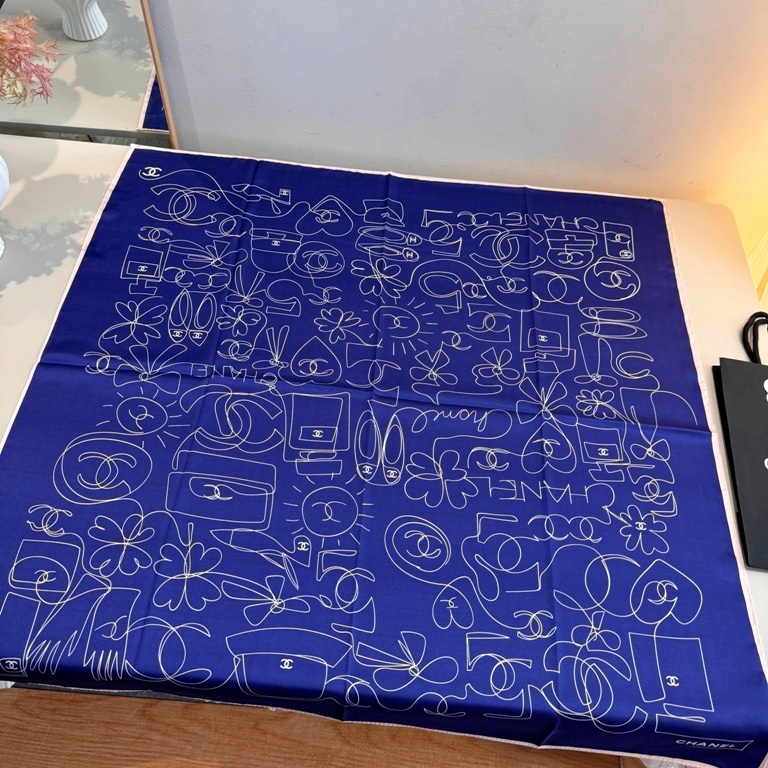 Chanel Single-Sided Silk Scarf-115