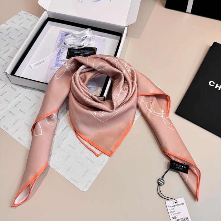 Chanel Single-Sided Silk Scarf-113
