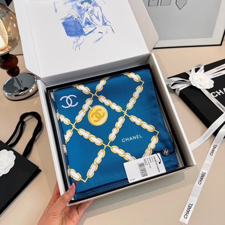 Chanel Single-Sided Silk Scarf-110