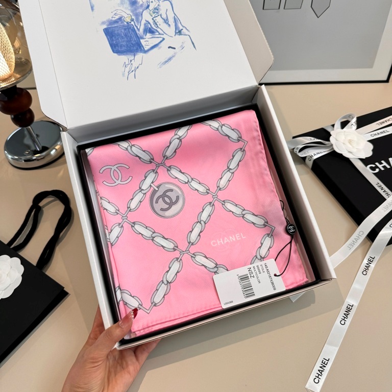 Chanel Single-Sided Silk Scarf-107