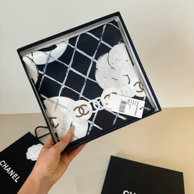 Chanel Single-Sided Silk Scarf-100