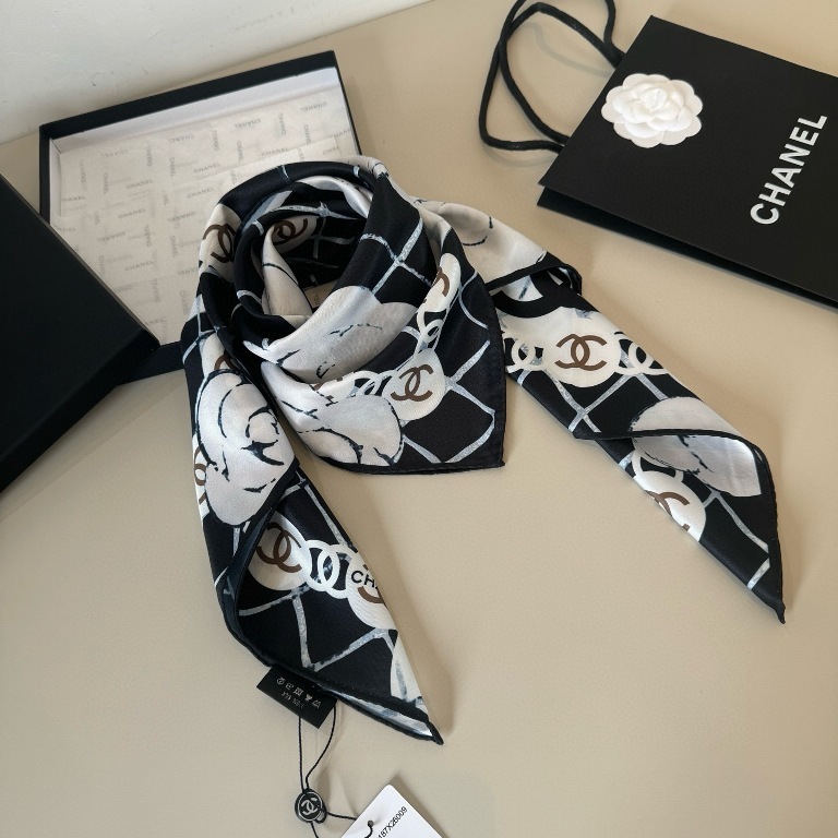 Chanel Single-Sided Silk Scarf-099