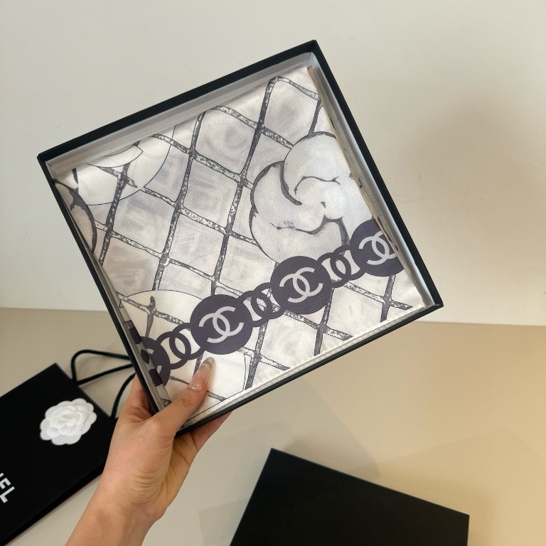 Chanel Single-Sided Silk Scarf-094