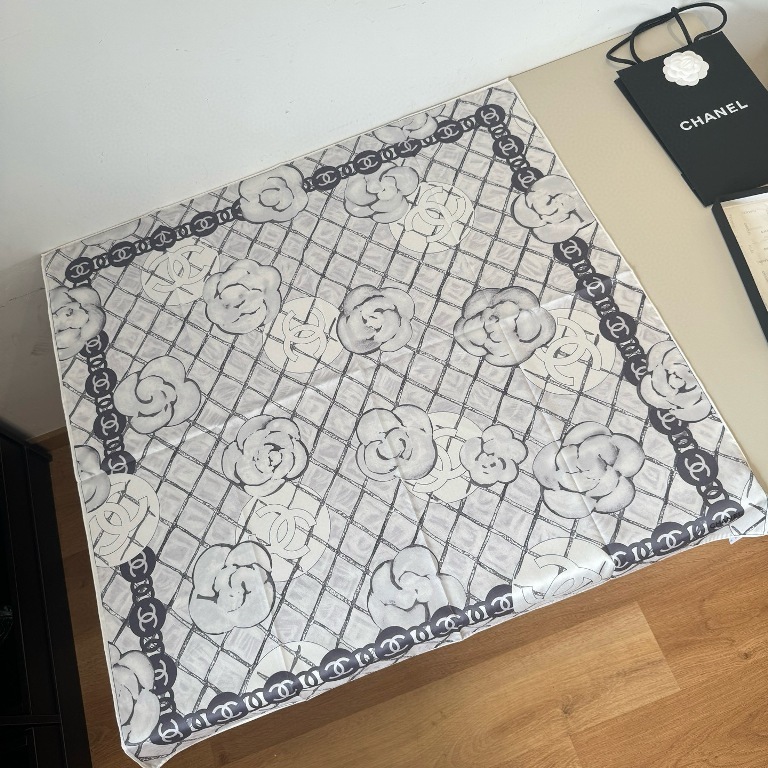 Chanel Single-Sided Silk Scarf-092