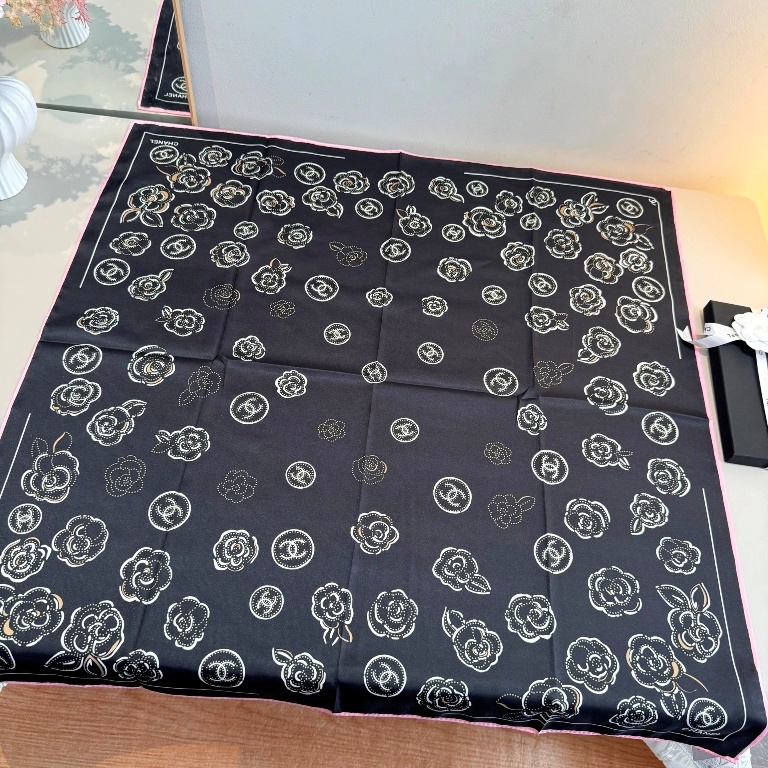 Chanel Single-Sided Silk Scarf-088
