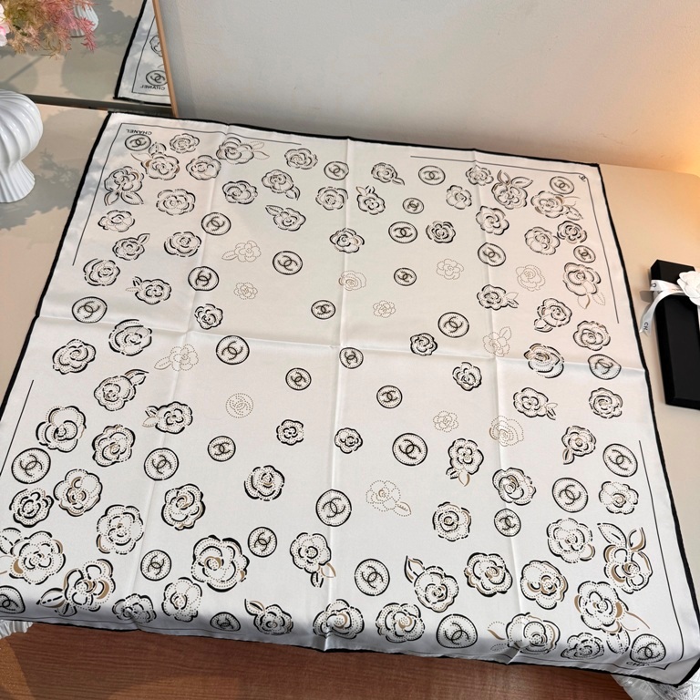 Chanel Single-Sided Silk Scarf-085